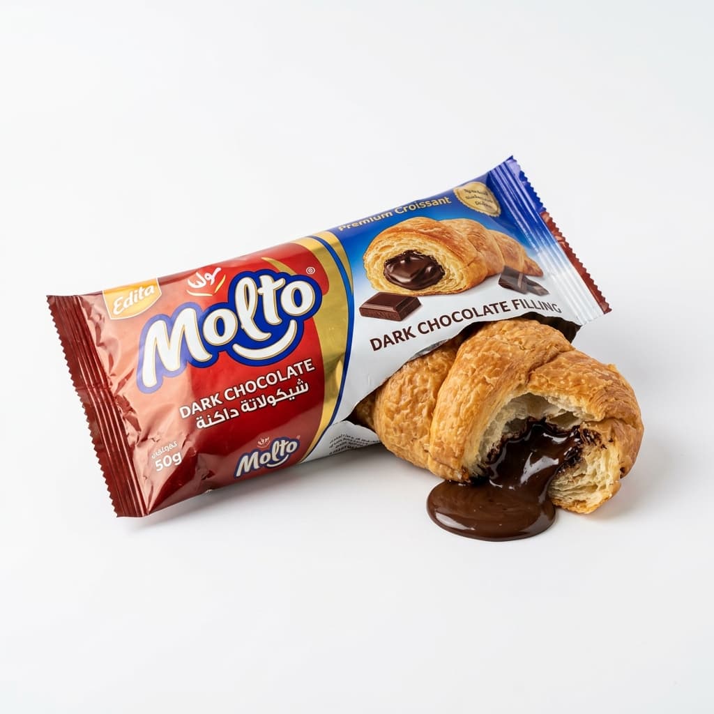 Product Photo: Edita Molto Chocolate Croissant 85g
